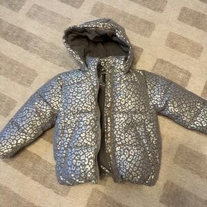 Silver Leopard Print Puffer Jacket - never worn - R 1881 by S. Rothschild